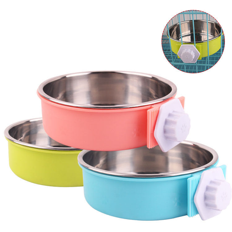 Stainless steel dog bowl