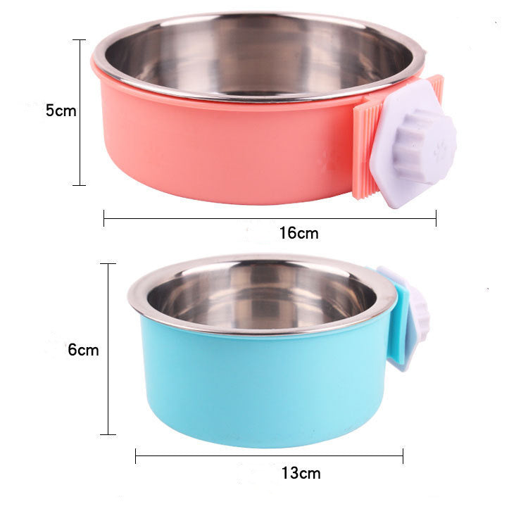 Stainless steel dog bowl