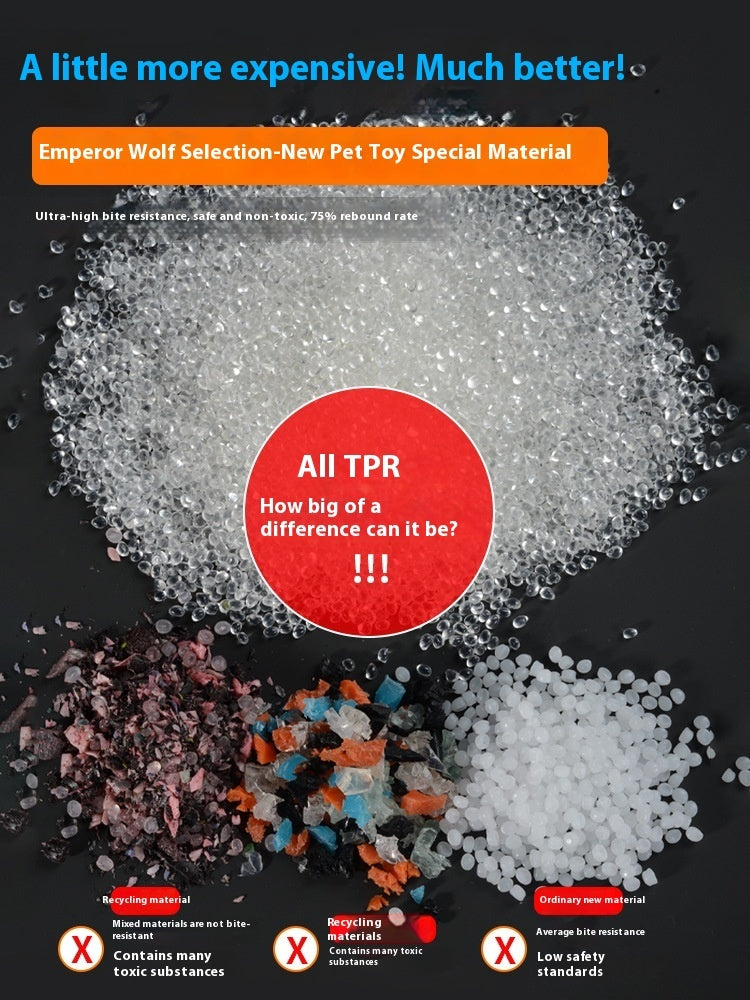 Luminous Toy Ball Puppy Dog Molar Elastic Ball Rubber Ball