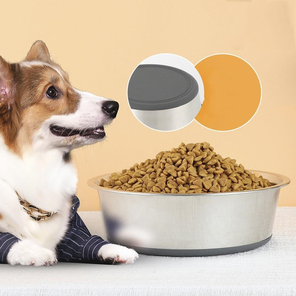 Stainless Steel Anti-tumble Pet Dog Bowl